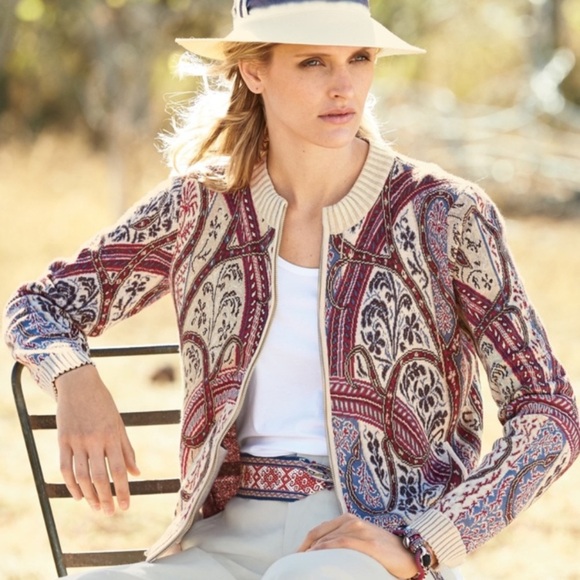 PERUVIAN CONNECTION Ventana Pima Cotton Zip Cardigan - Picture 1 of 9